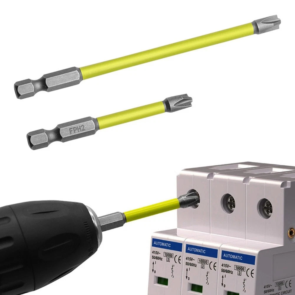Secure Grip Hexagonal Handle Screwdriver Bit Set of 2 (65mm/110mm)