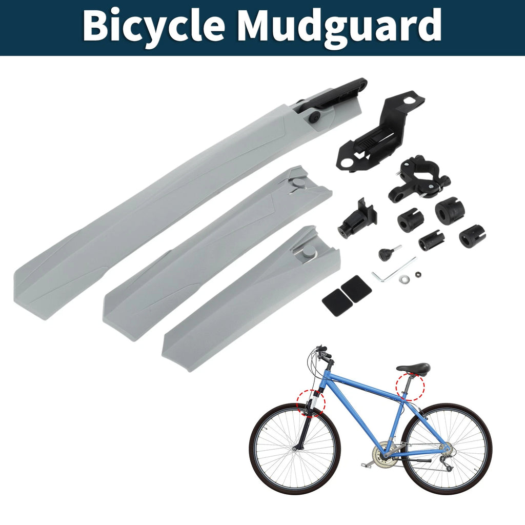 MTB Bicycle Mudguards Front and Rear Durable Set for 26.77in 21.26in