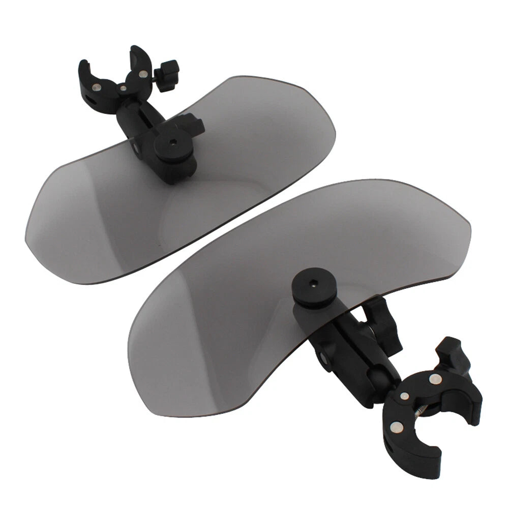Universal Small Side Knee Pads for Windshield Wind Deflector (22-41mm) Gray
