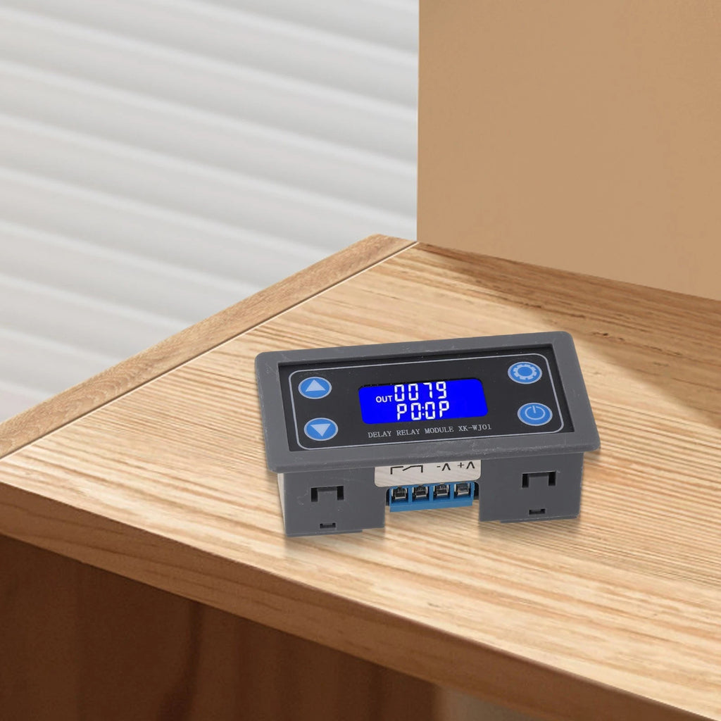 Time Delay Module for DC 12V with LCD Display and Digital Timer