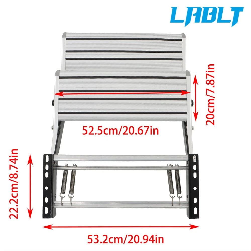 2X Manual Pull Out Retractable Steps for RV Camper