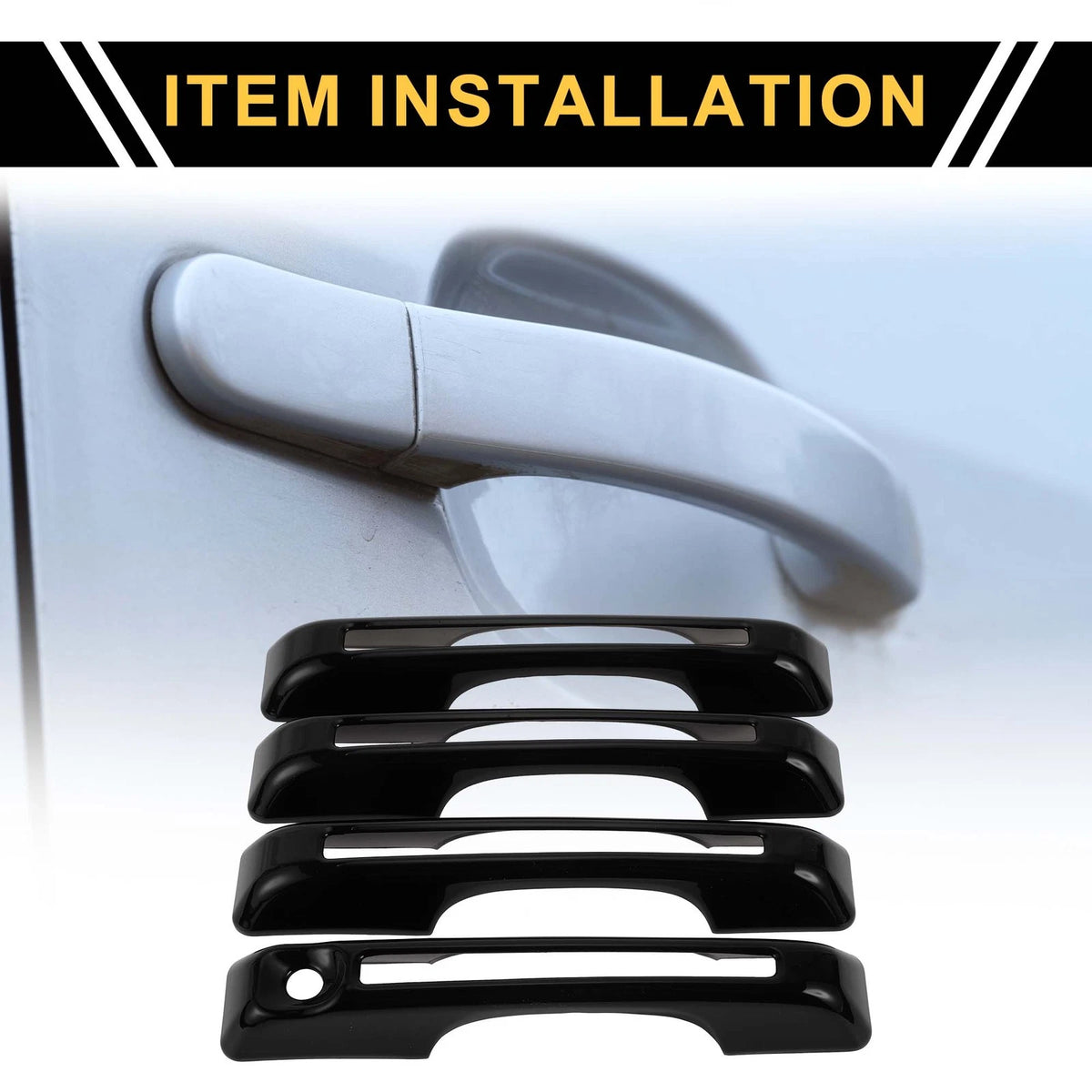 Car Door Handle Protector Glossy Black for Ford Maverick (2022–2023)