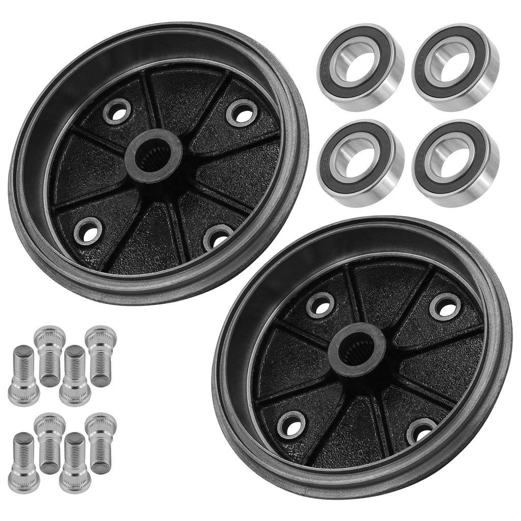 Rear Brake Drum with Bearing Bolt for Kawasaki Mule 2500 (1994–2000)