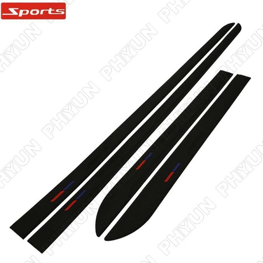 Set of 4 Rubber Car Body Trim Covers for Universal Fit