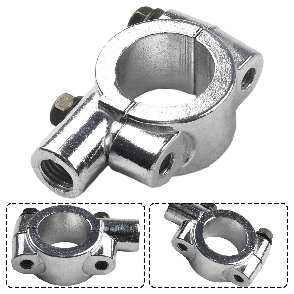 Mirrors Mount Holder Motorcycle Aluminum Alloy Clamps Convenient Handlebar
