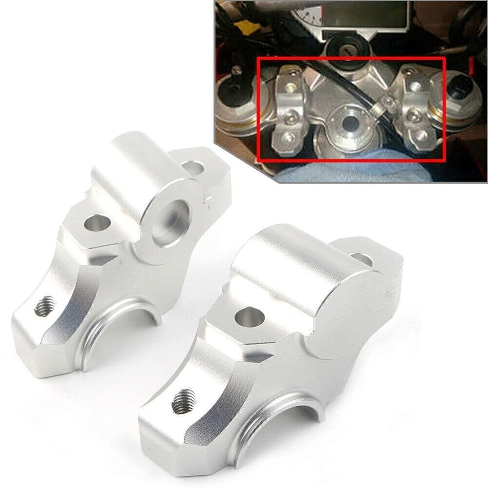 Handlebar Riser for Yamaha MT-09 FZ-09 XSR900 (2012–2017) Silver