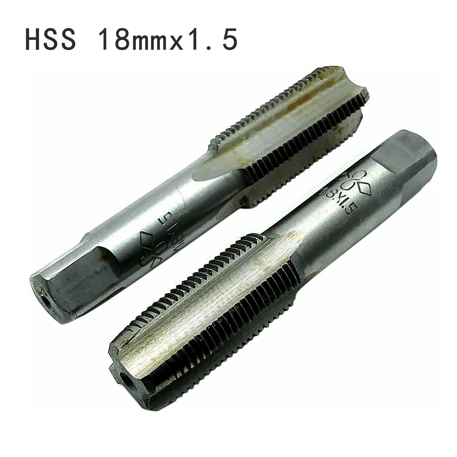 2 HSS 18mm x 1.5 Metric Taper Taps Right Hand Thread (No Years Specified)