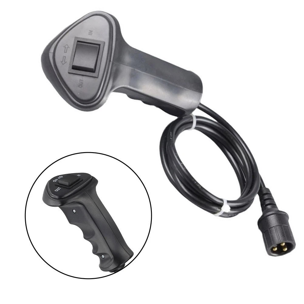 Electric Winch Remote Control Handle 3-Pin for 12V-48V Operation