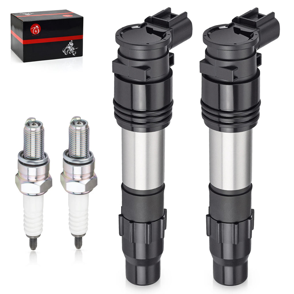 2X Ignition Coils & Iridium Spark Plugs for Kawasaki Z650 (2017–2023)