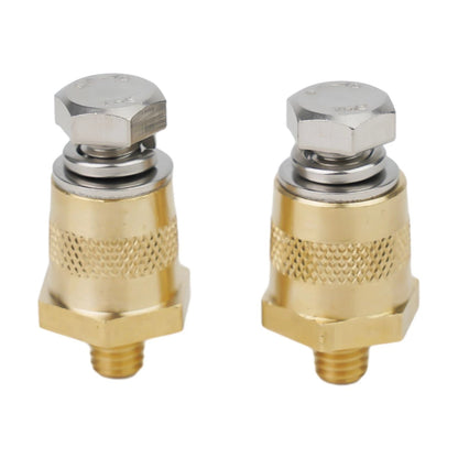 Brass Tone Battery Pole Adapter for Improved Voltage Distortion Reduction