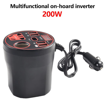 Compact and Powerful Car Power Inverter 12V24V TO DC220V Quick Charging