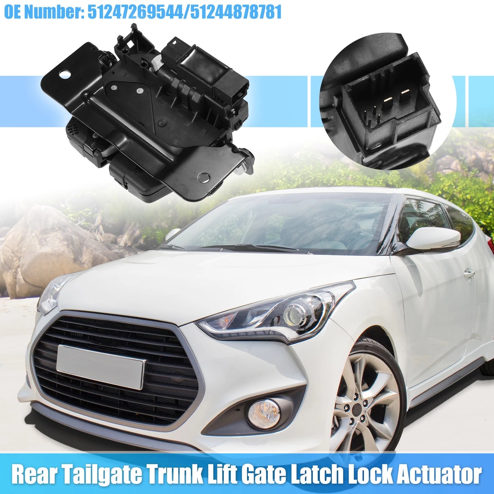 Rear Tailgate Trunk Latch Lock Actuator Replacement for BMW X3 (2016–2017)