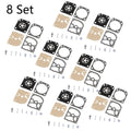 Set of 8 Carburetor Rebuild Kits for Stihl 017 018 MS180 MS170 (Zama RB-77 RB-66)