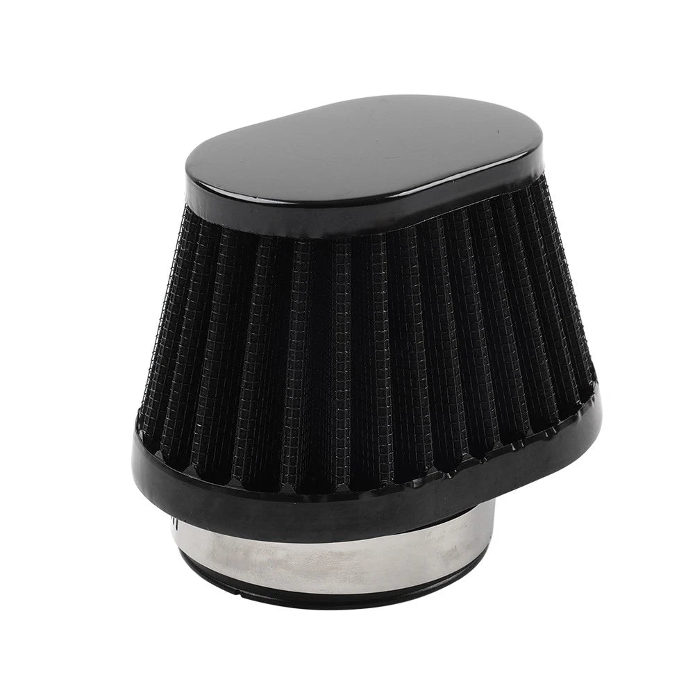 55MM Oval Air Intake Filter for Motorcycle (Washable, Reusable)