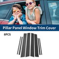 Pillar Window Trim Covers Kit for Toyota RAV4 (2013–2018) Black Carbon