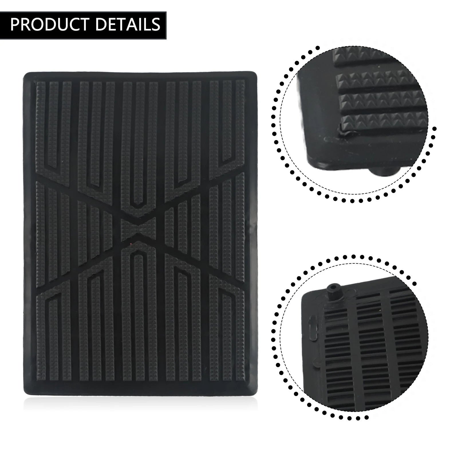 Car Carpet Floor Mat Patch Cover for Custom Fit (Black)