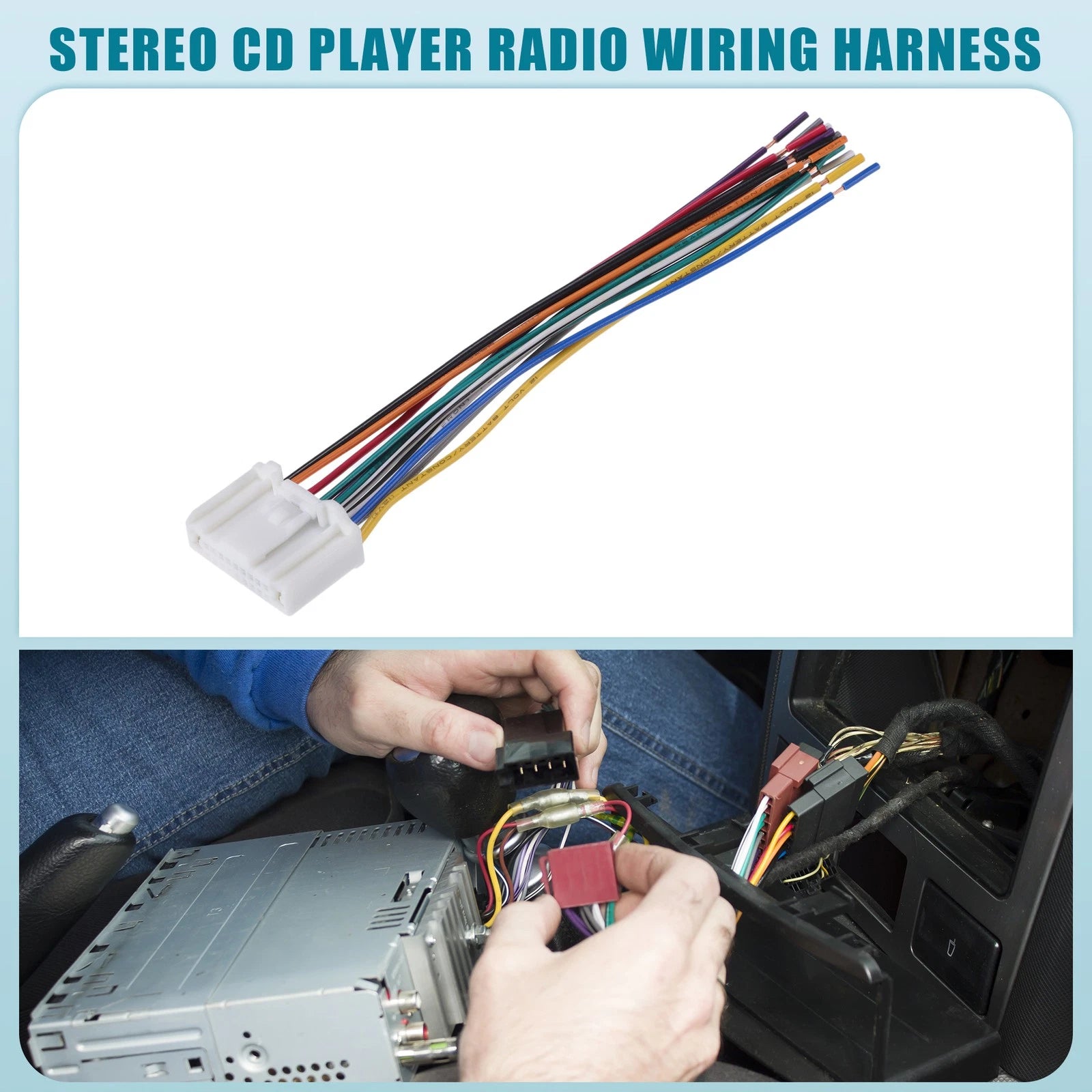 Car Stereo CD Player Wiring Harness for Nissan (2007–2007)