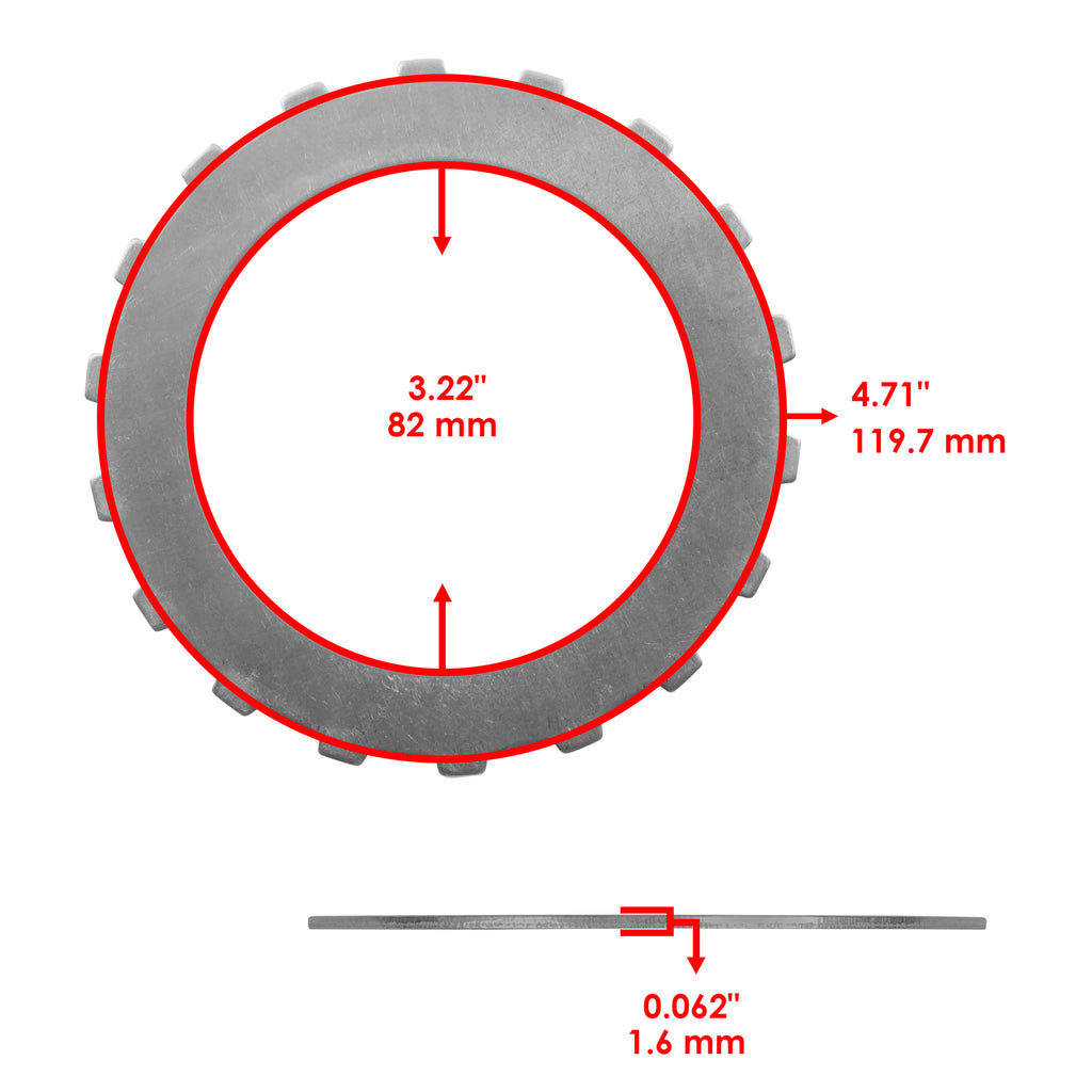 Clutch Friction Plates Kit Replacement for Honda Foreman Rubicon 500 2015–2019