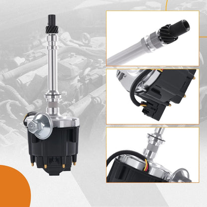 HEI Ignition Distributor w/Cap & Rotor for Chevy SBC 283 305 327 350 400 (1960–2002)