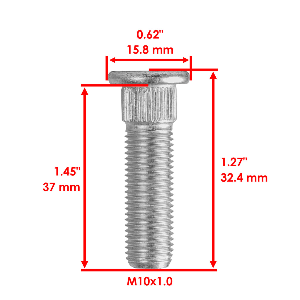 Front Wheel Hub Bolt Replacement for Honda Rancher 350 TRX350FM (2000–2006)