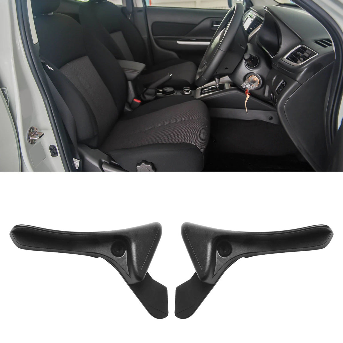 Pair of Front Seat Adjuster Handles for Mitsubishi Triton (2015–2014)