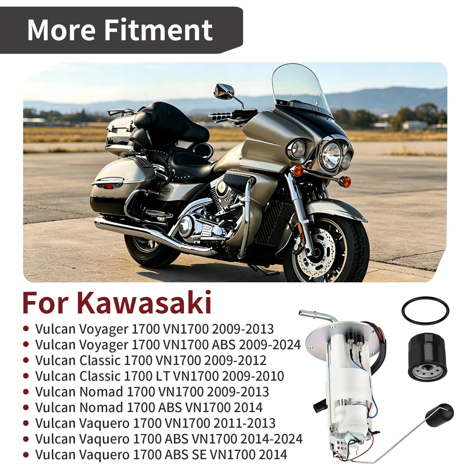 Fuel Pump Assembly for Kawasaki Vulcan 1700 VN1700 (2014)
