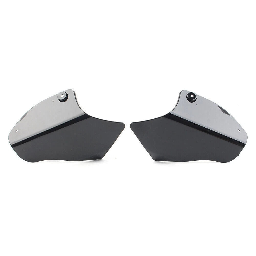 2x Saddle Shields Heat Deflector Fit For Harley Softail Fatboy FLSTF 2000-2017