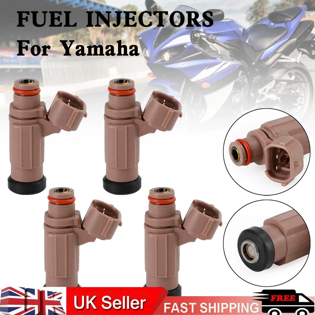 Set of 4 Fuel Injectors for Yamaha PWC FX SX AR VX (212, 232, 1000, 1100)