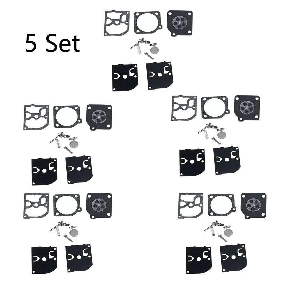 Set of 5 Carburetor Repair Parts Kit for McCulloch Poulan Weedeater (ZAMA RB-39)