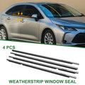 4pcs Window Weatherstrip Seal Front for Toyota Corolla (2008–2013)