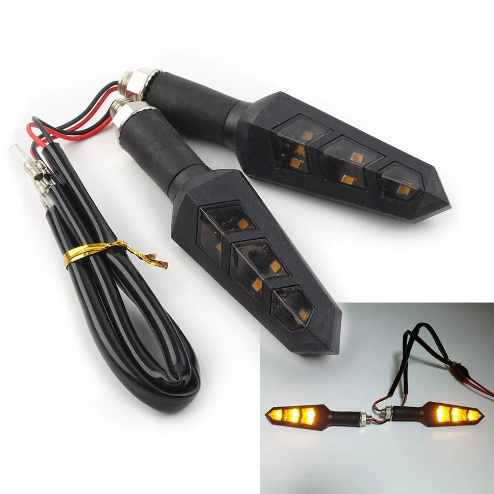 2Pcs LED Turn Signal Blinker Light for Universal Motorcycle