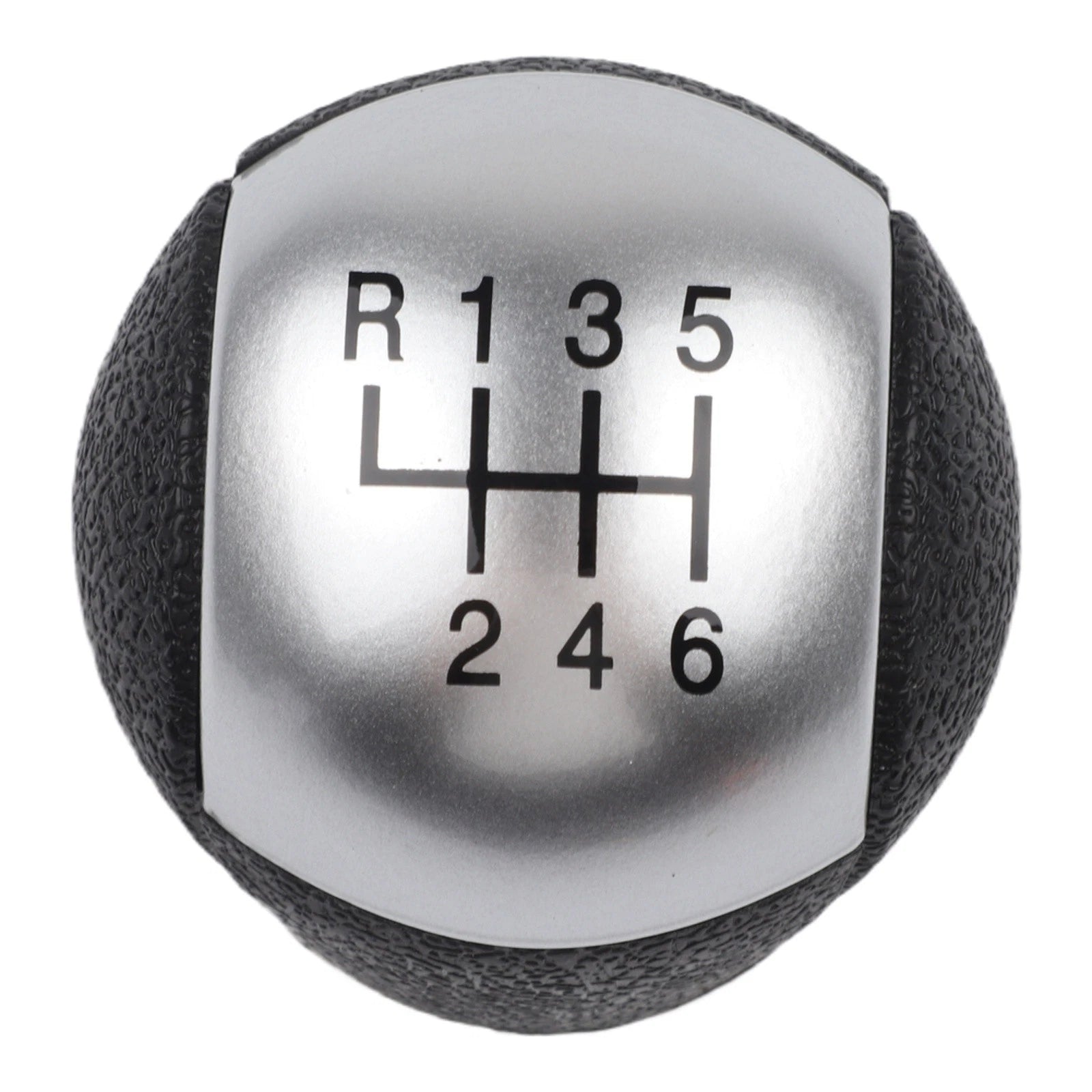 6 Speed Gear Shift Knob for Ford Transit Mk7 (2006–2014) Black Silver
