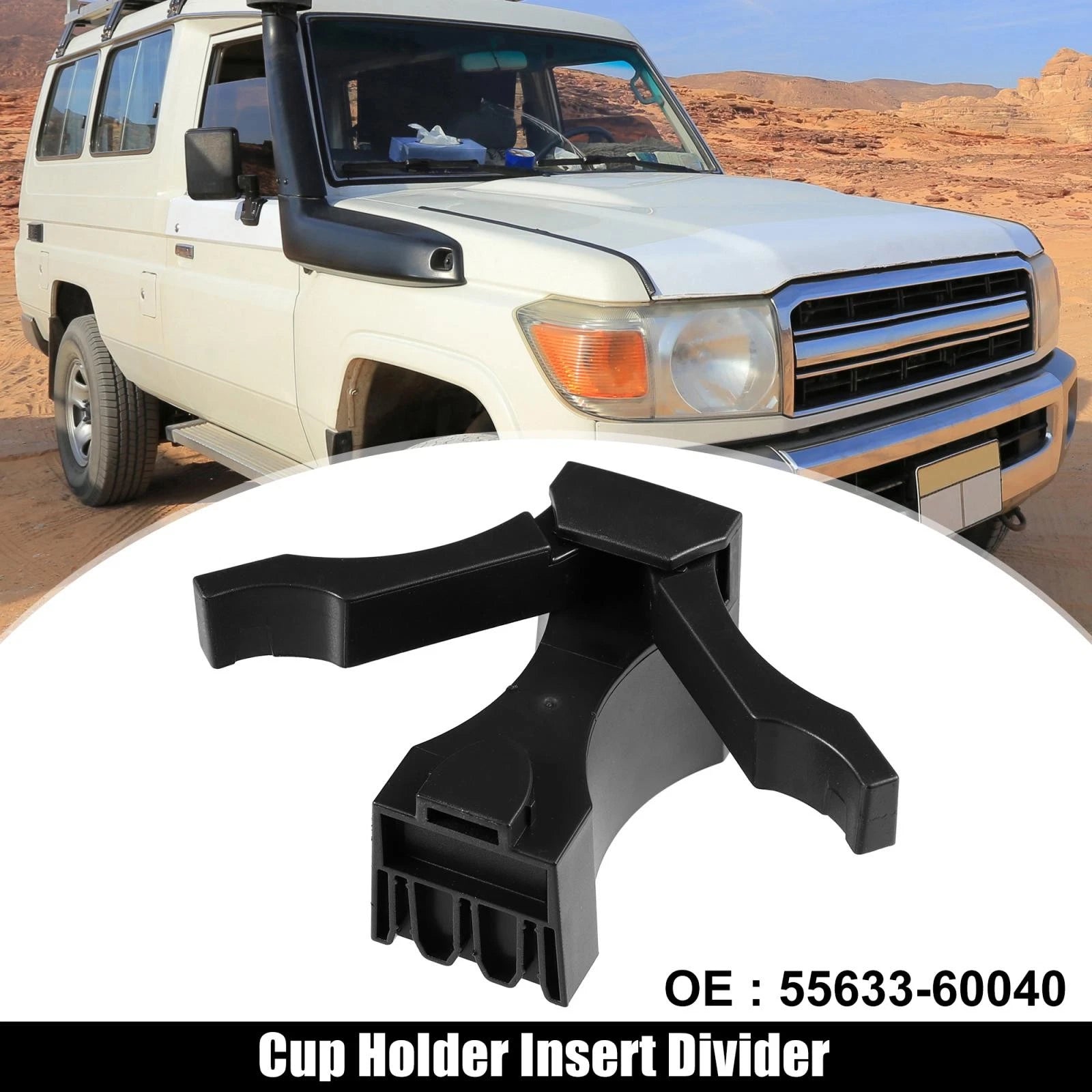 Car Cup Holder Insert Divider Replacement for Toyota Land Cruiser 2008–2011