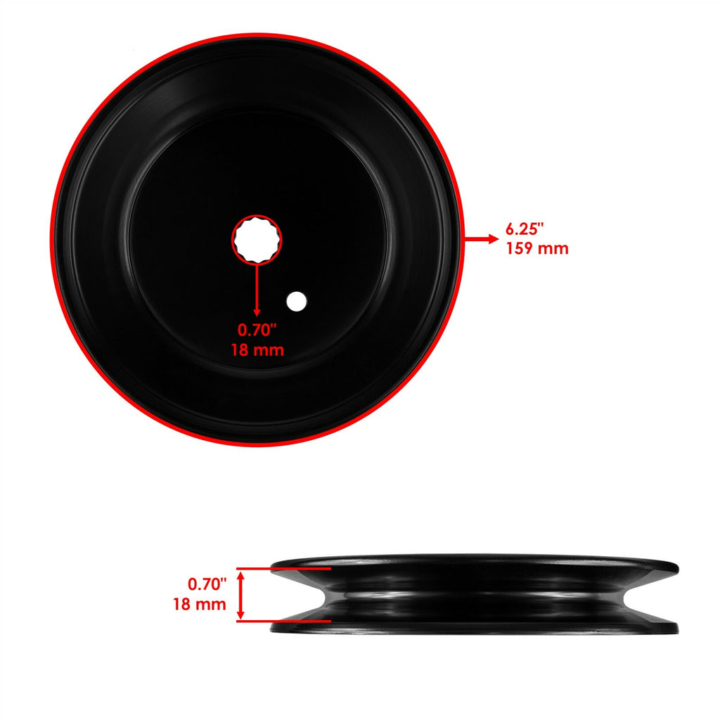 Deck Spindle Pulley Replacement for Cub Cadet MTD MZ2142 MZ4218 (2008–2019)