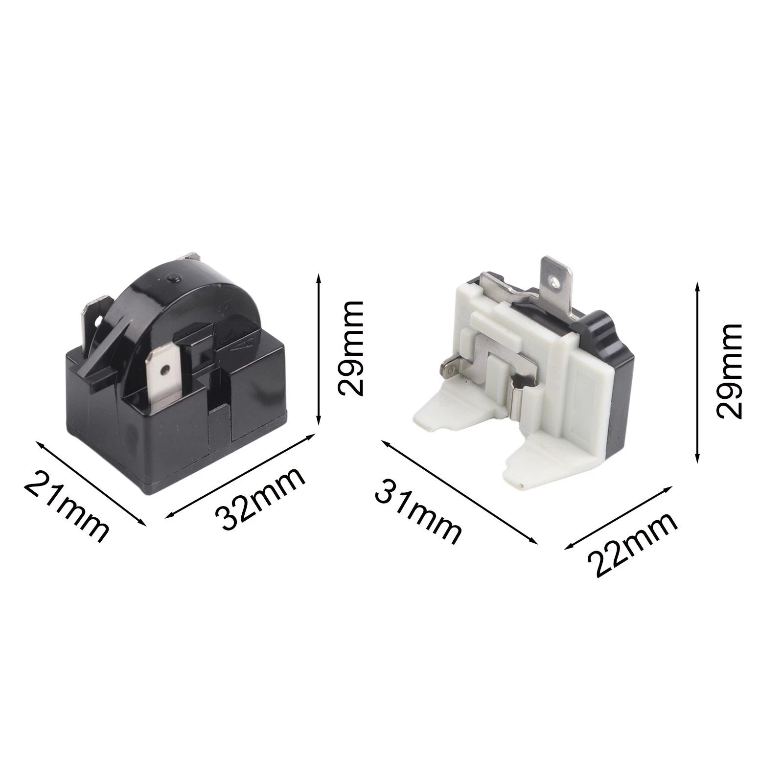 Overload Protector and 3 Pin PTC Starter Relay for 12HP Refrigerator