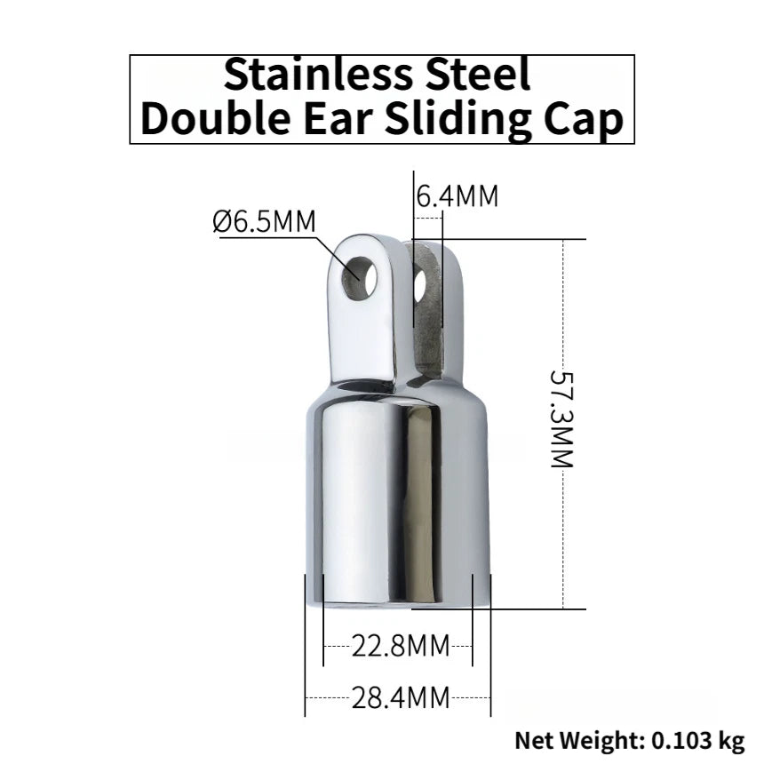 22mm Slide Cap for Boat Accessory (316 Stainless Steel)