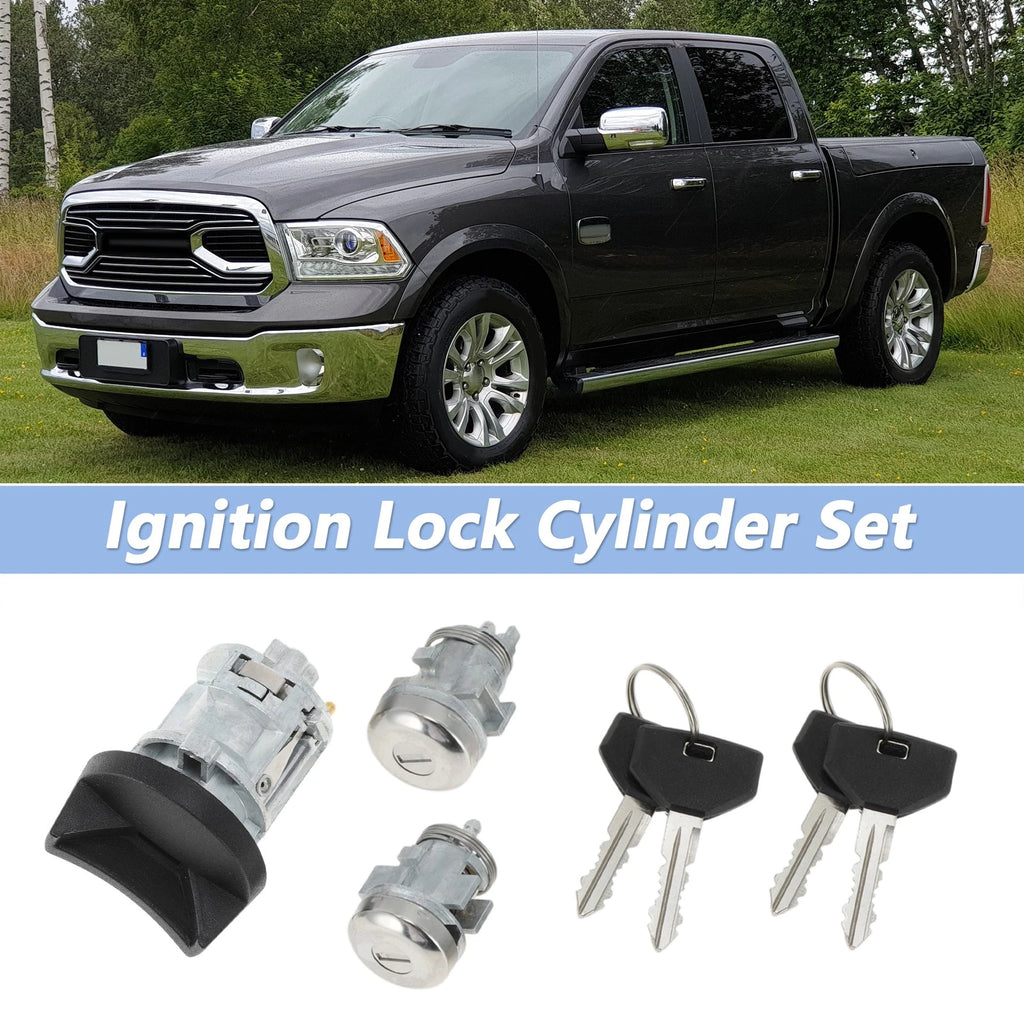 Ignition Lock Cylinder and Door Lock Replacement for Dodge Ram 1500 250 (2002–2005)
