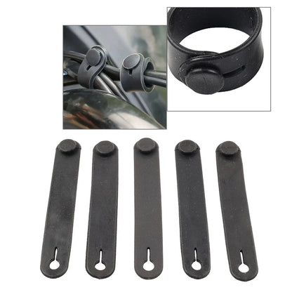 5Pcs Rubber Band for Motorcycle Frame Securing Cable Ties Wiring Harness