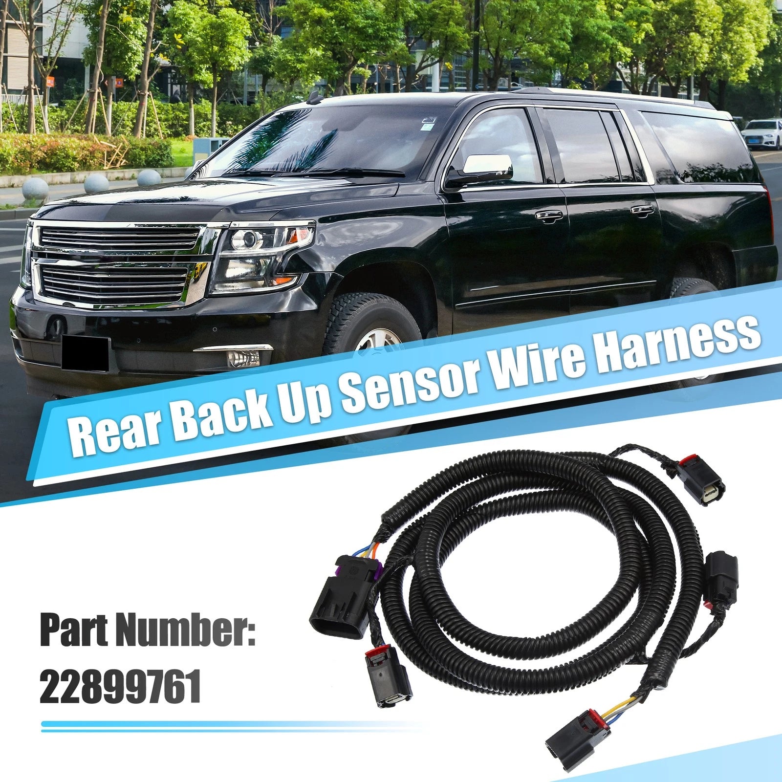 Rear Back Up Sensor Wire Harness Replacement for Chevy Suburban Tahoe (2015–2020)