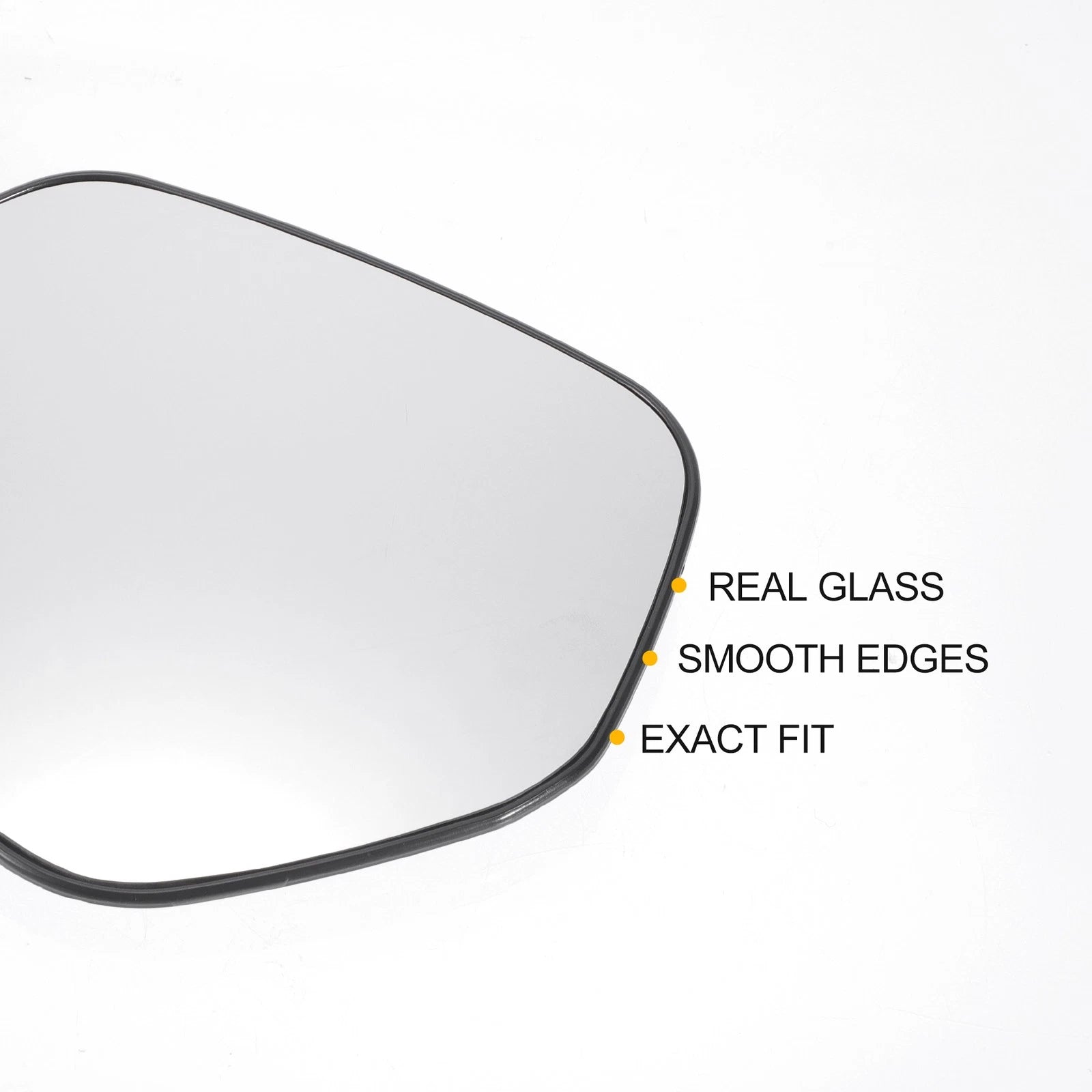 Left Side Heated White Mirror Glass for Honda HR-V (2014–2020)
