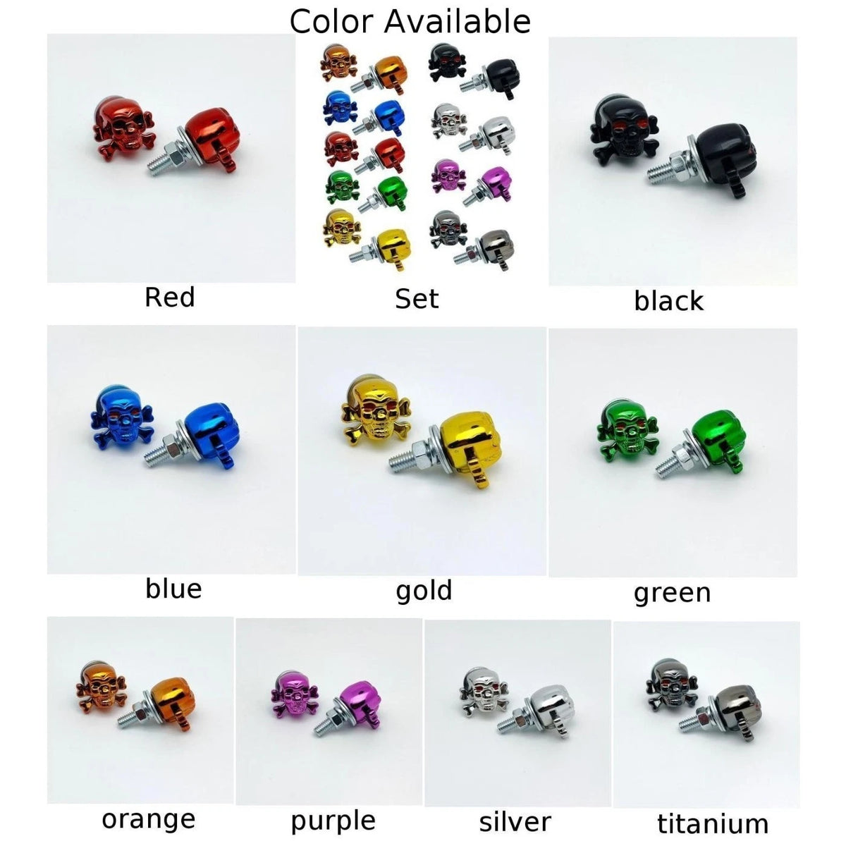 License Plate Screws Lightweight Construction Vehicle Exterior Decoration
