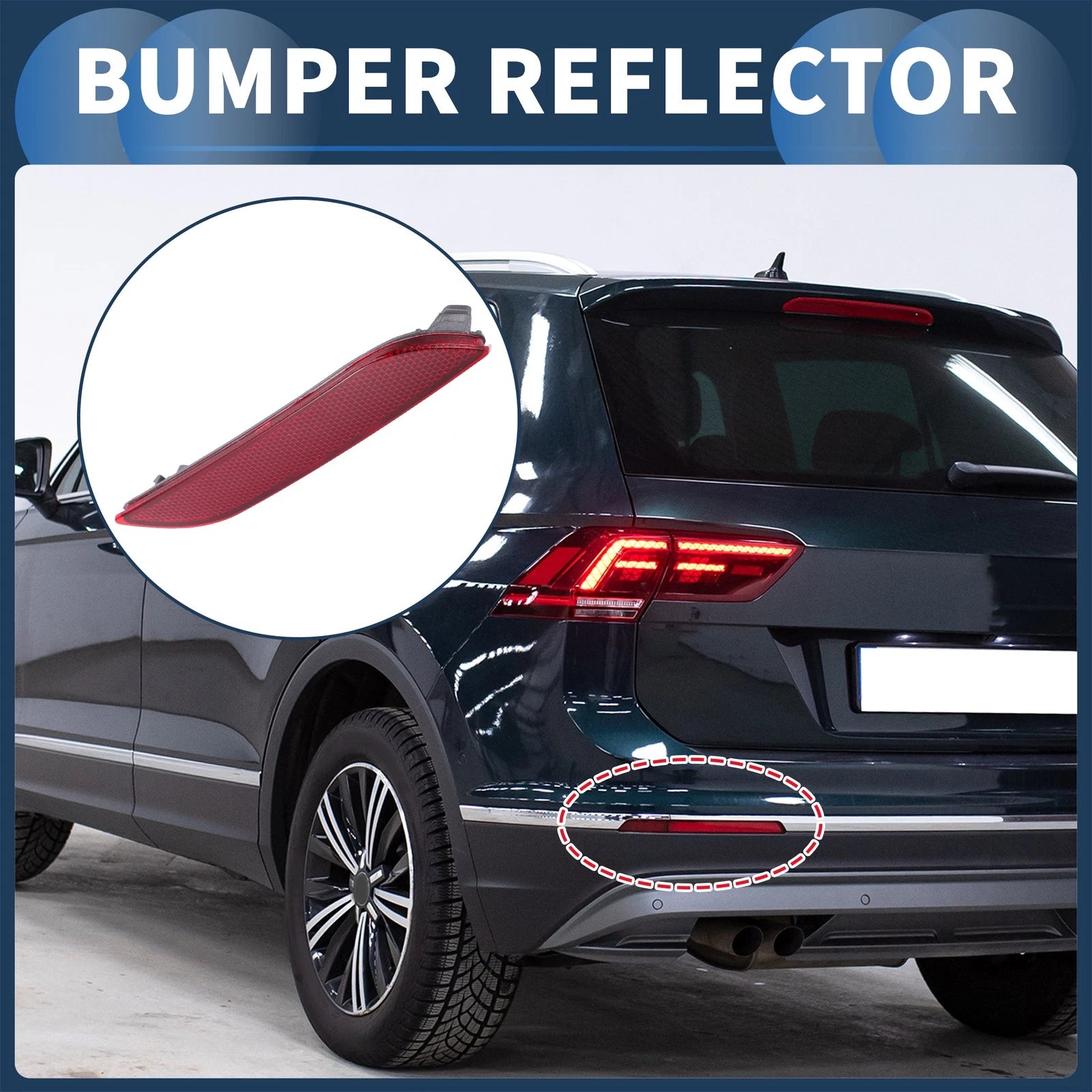 Bumper Reflector Replacement for Toyota Camry 2019–2024 Plastic Rear Right