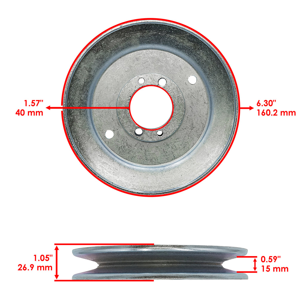 Deck Spindle Blade and Pulley Replacement for Scag SCZ61 (2017–2025)