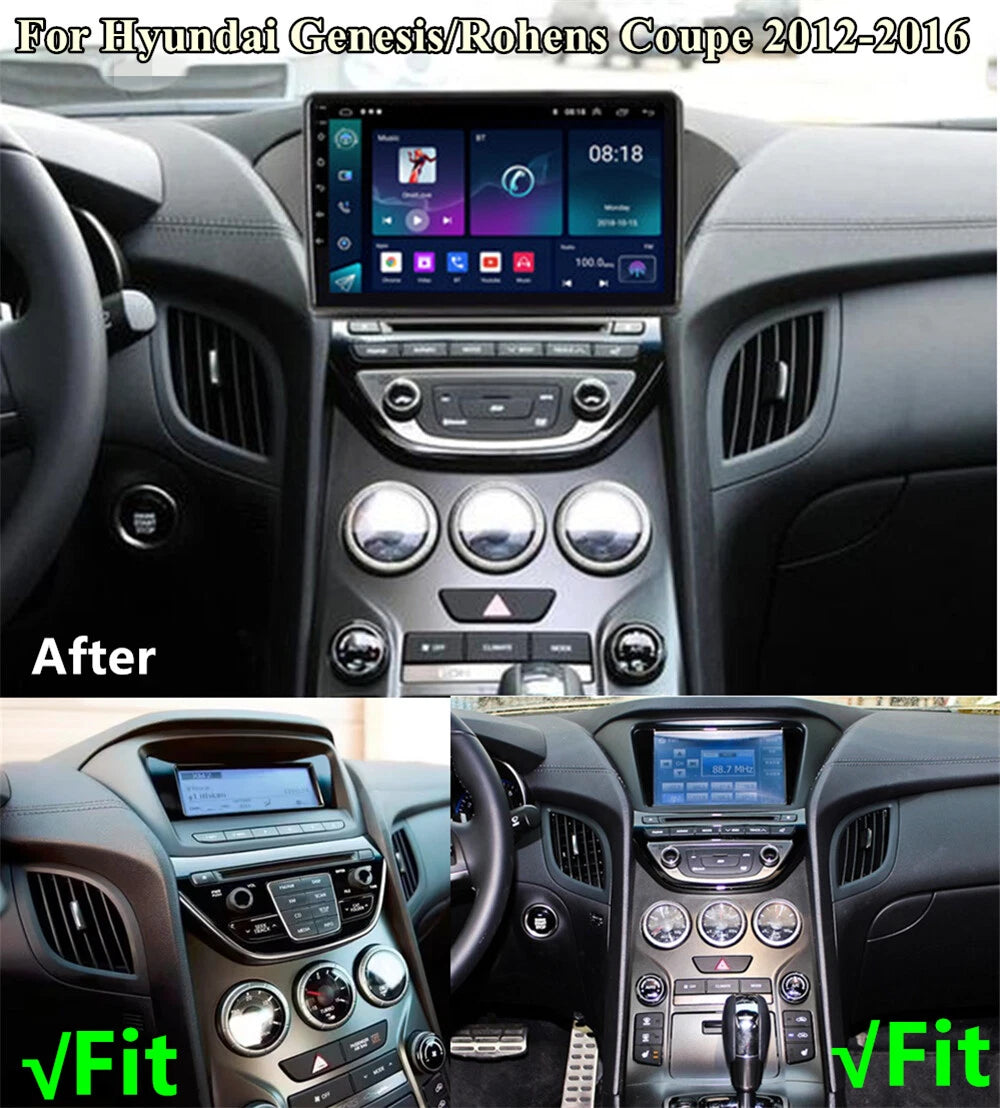 9'' Car Stereo Navigation for Hyundai Genesis/Rohens Coupe (2012–2016)