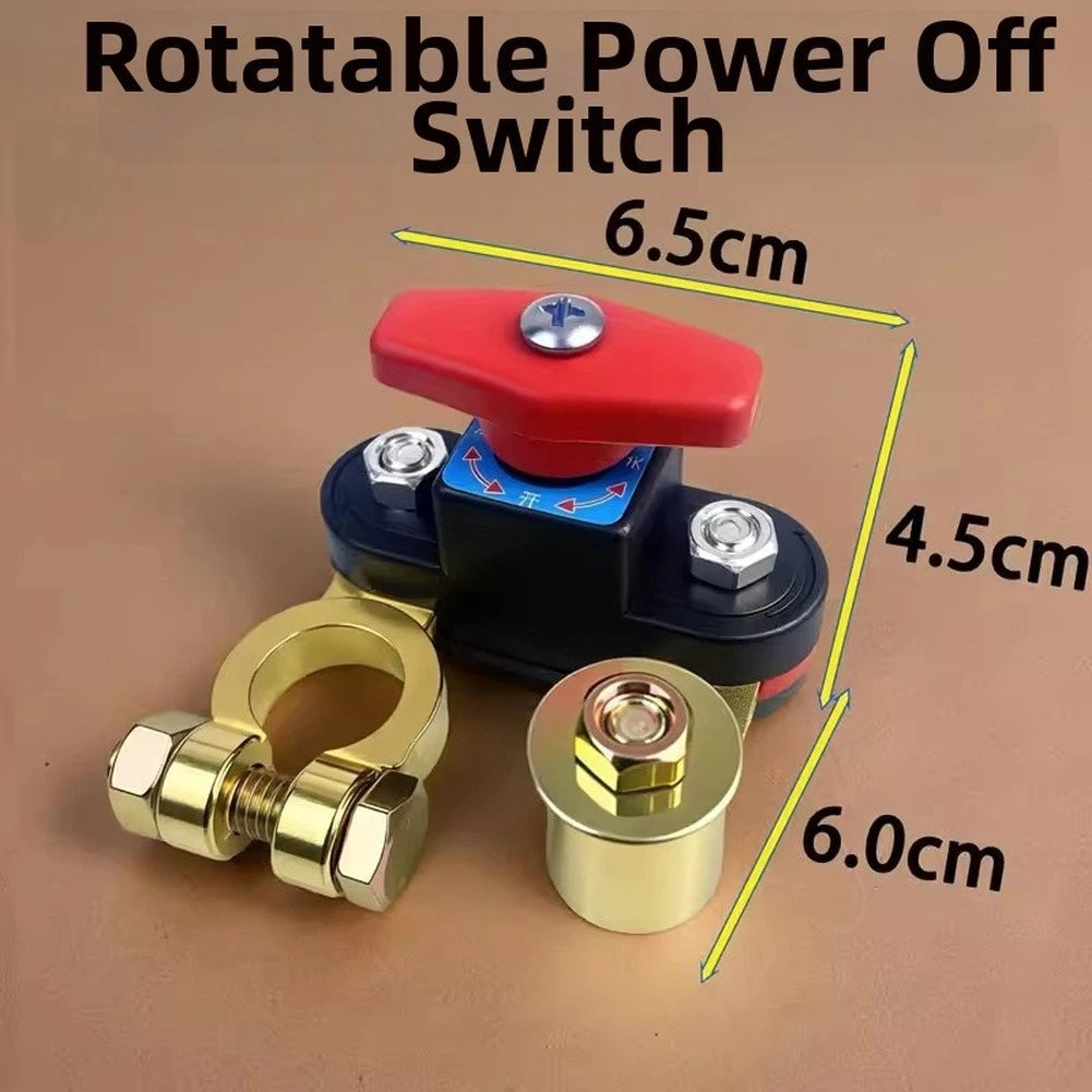 Rotary Isolator Battery Cutoff Switch for Car Maintenance (360 Degree)