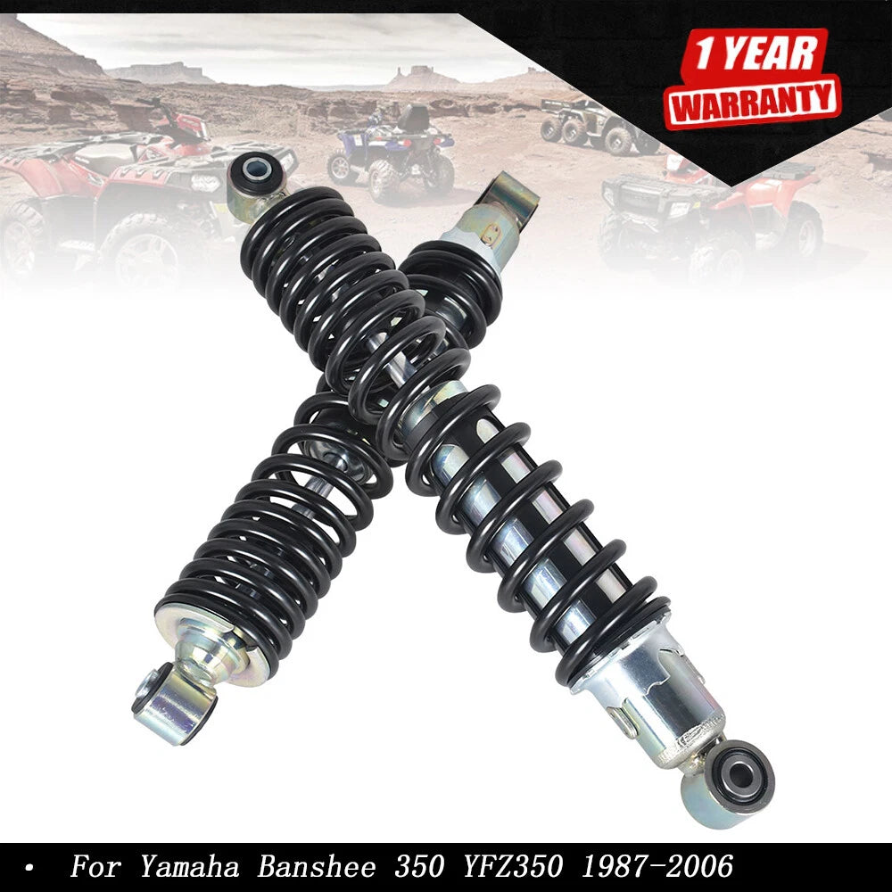 2X Front Shocks for Yamaha Banshee ATV (1987–2006) - Black Springs