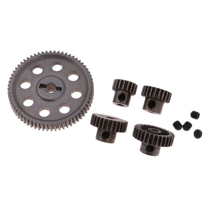 Steel Spur Differential Gear Motor Pinion Cogs for HSP 1/10 RC Car (17-64T)