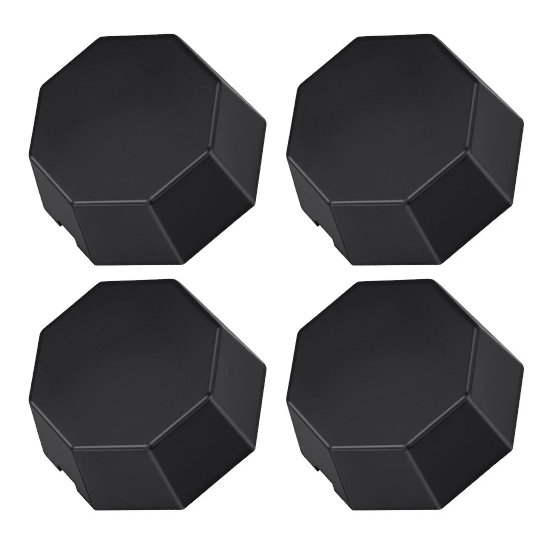 Set of 4 Matte Black Hub Caps for Polaris Sportsman 570 (2015–2025) 5451374-458