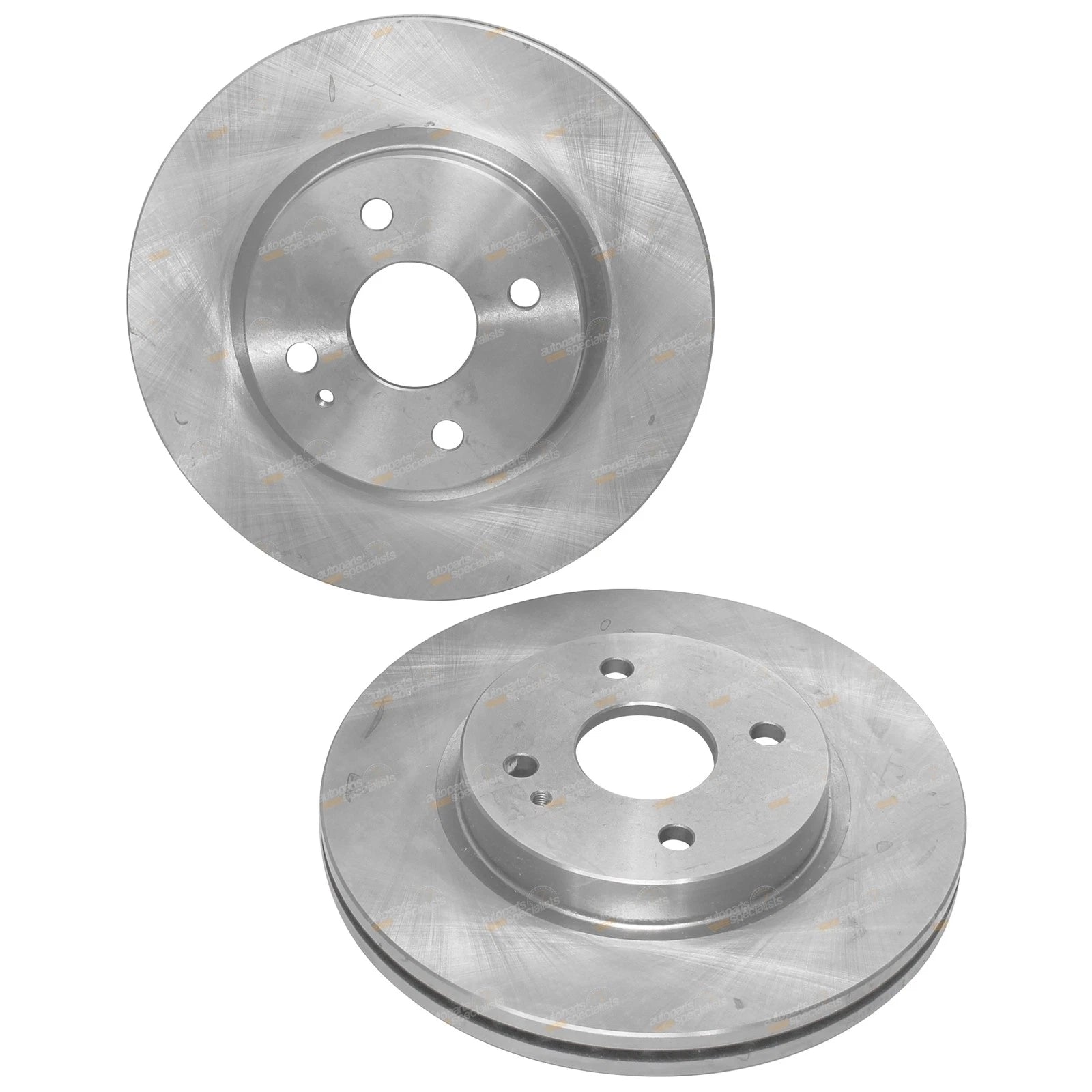 2x Front Disc Brake Rotors for Mazda 2 DE 1.5L ZY (2007–2010)