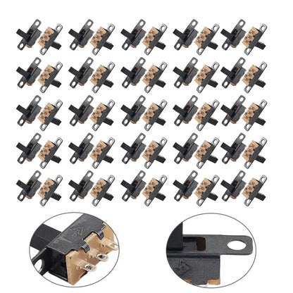 50Pcs 8mm SPDT Vertical Slide Switch for PCB Panel